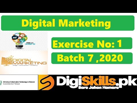 Digiskills - Digital Marketing Exercise 1 Solution Batch 07 | Hand On No.1 | Batch 7