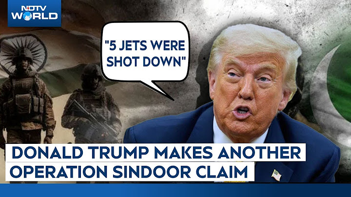 Donald Trump Speech | "5 Jets Were Shot Down": Trump Makes Another Op Sindoor Claim