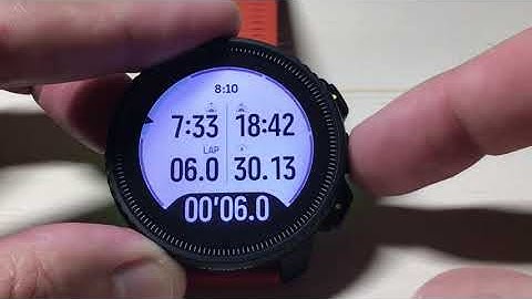 SuuntoPlus Sun App shown on Suunto Vertical