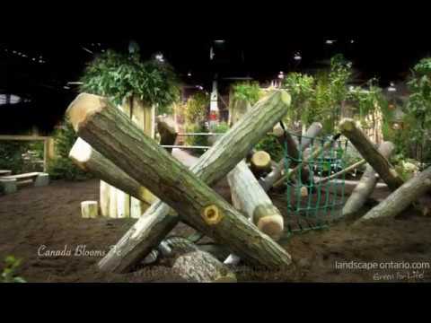 Bienenstock Natural Playgrounds Feature Garden at Canada Blooms 2020
