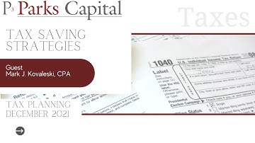 End of Year Tax Saving Strategies for Individuals and Small Businesses