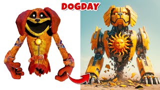 Poppy Playtime Chapter 3 in Transformers \& Their Car \& Motorbike | Smiling Critters, Dogday, Catnap