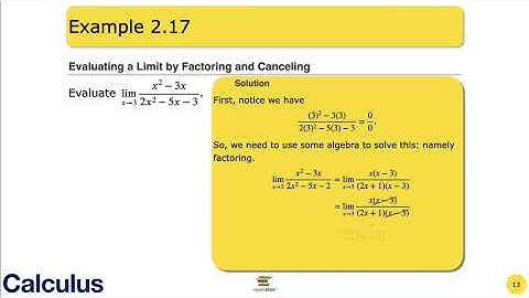 Calculus Volume 1 – Section 2.3: The Limit Laws