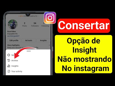 Vídeo: Não consegue ver insights na história do instagram?