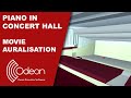 Piano in concert hall - ODEON 19 Movie Auralisation (Listen with headphones!)