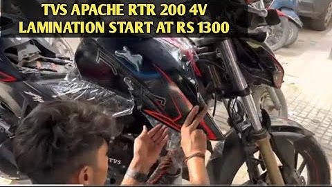 TVS Apache RTR 200 4V BS6 Lamination - PPF | Tvs Apache RTR 200 4V BS6 Modification #tvs