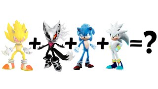 [Speed Edit] Fleetway Super Sonic, Infinite, Movie Sonic, Silver Into 1 - Character Fusion