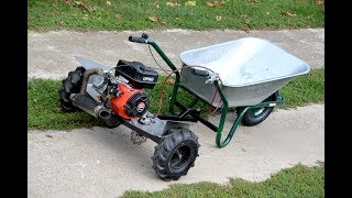 Homemade 200cc WHEELBARROW  !?  PART 2 + TEST