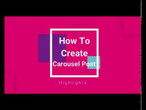 How to make/ create a Carousel Post on Facebook page - YouTube