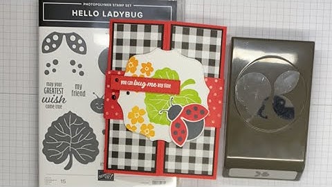 Stampin’ Up! Hello Ladybug Fun Fold Card Tutorial