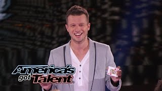 Mat Franco: iPhone Magic Trick  America's Got Talent 2014