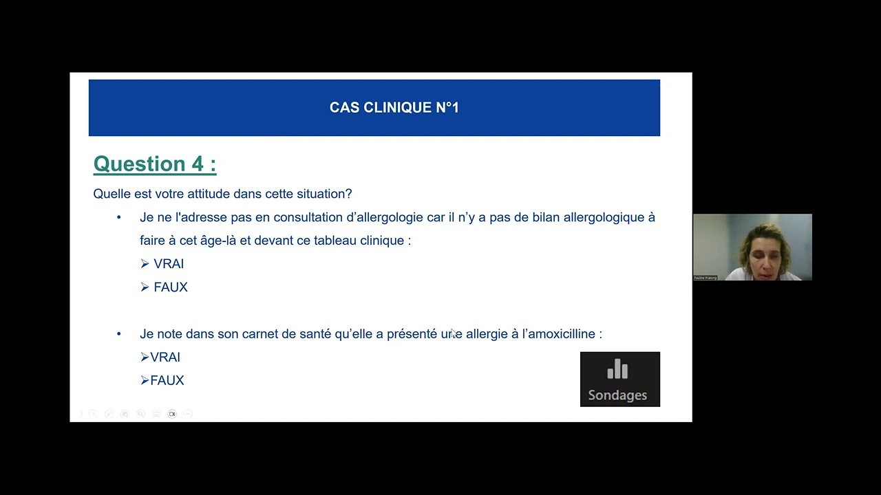 Webinaire sur la prise en charge des patients déclarés allergiques à l'amoxicilline