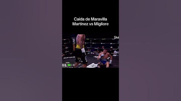 Caída de Maravilla Martínez vs Migliore Boxeo