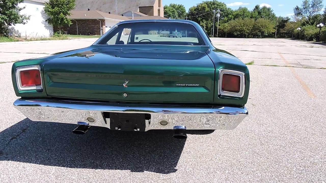 1969 dark green road runner for sale at www coyoteclassics com