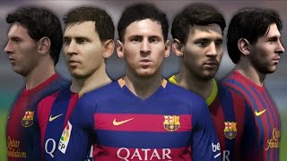 Lionel Messi from FIFA 06 to 16 (Face Rotation and Stats)