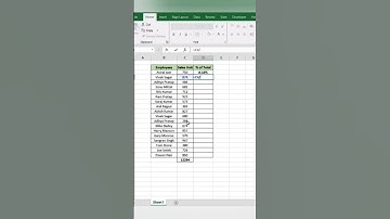 % OF TOTAL IN 5 SECONDS! 😱 Excel 2025’s Genius Hack ⚡📊#ytshorts #shorts #trending #exceltips