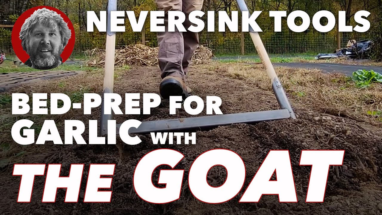 Bed Prep for Garlic with The GOAT Broadfork and a Tilther