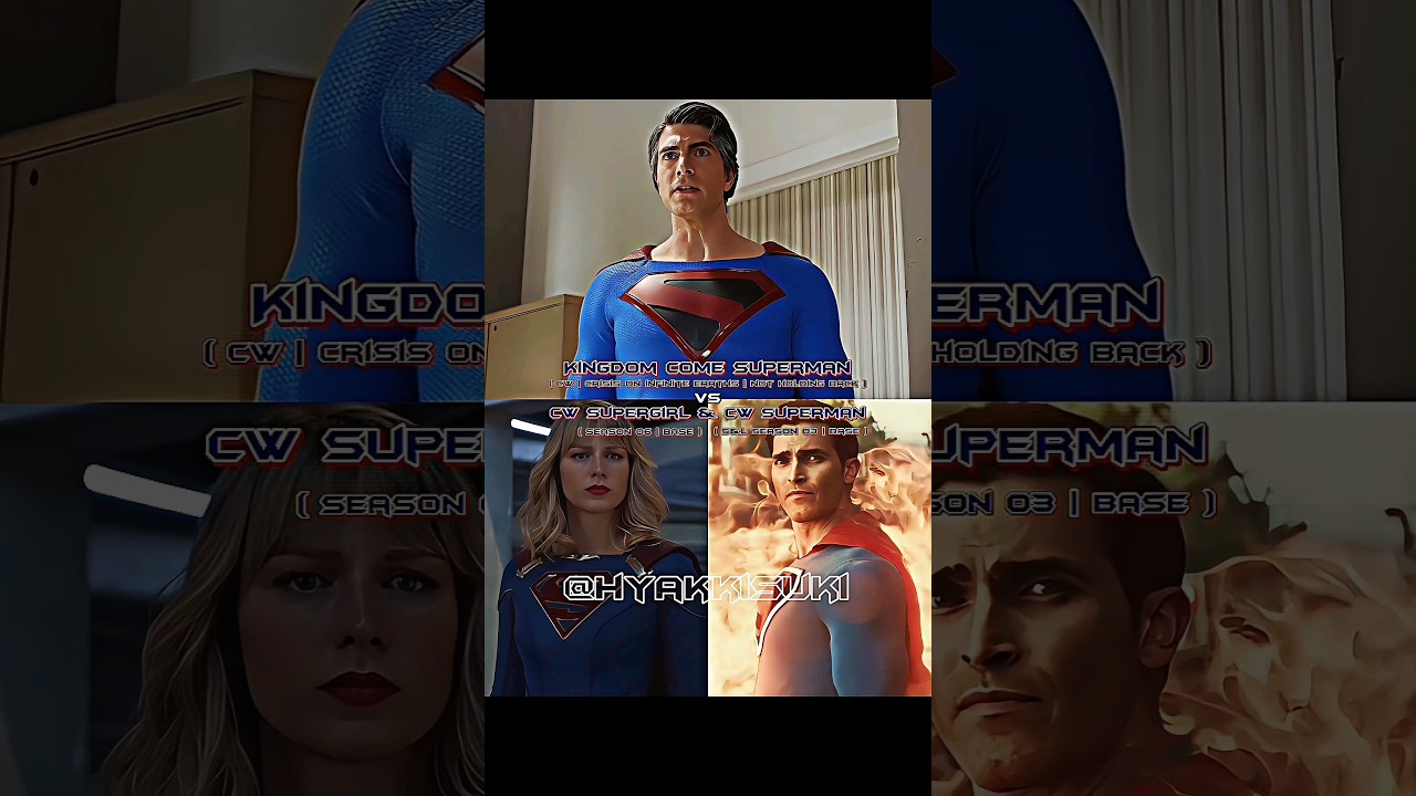 Kingdom Come Superman vs CW Supergirl & Cw Superman | 