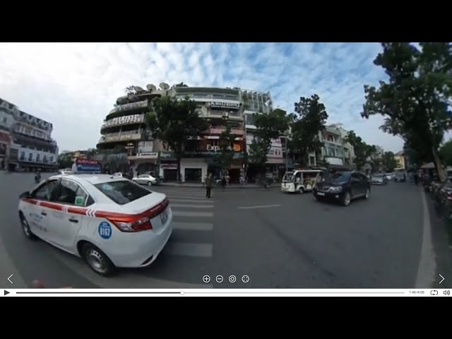 Blind Man Crossing the Road, Hanoi Vietnam, There are NO tr…