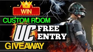 ?PUBG MOBILE LIVE UNLIMITED CUSTOM ROOM | UC GIVEAWAY OR PAYTM CASH | PUBG MOBILE CUSTOM ROOM LIVE