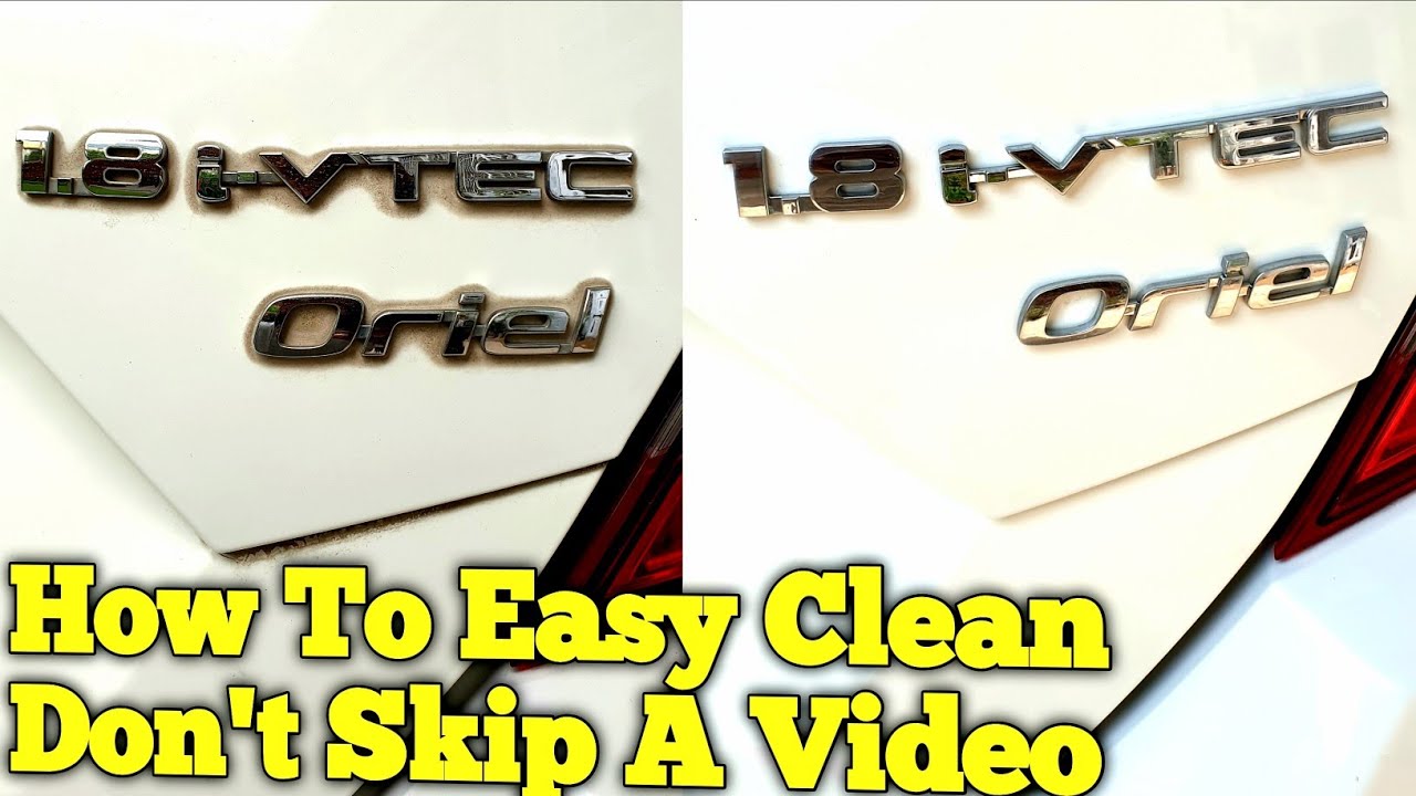 How To Clean Honda civic Logo Honda Civic Logo Kaisy Saaf Kary in
