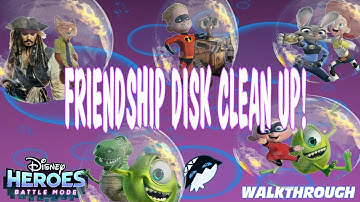Friend Disk Clean Up! | Disney Heroes: Battle Mode