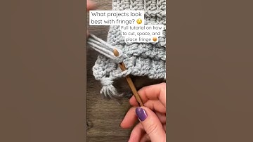 Crochet Fringe Subscribe for More 🥰