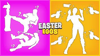 Fortnite SECRET EMOTE Easter Eggs..! (Hidden Features)