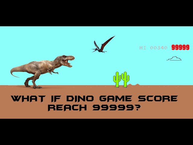 O que acontece depois de 99999 no Chrome Dinosaur Game?  Joguinho do google,  Jogo do chrome, Jogos de dinossauros