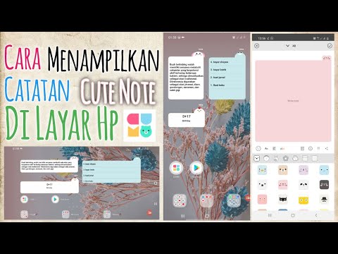 Cara Membuat Catatan Super Lucu di Layar Hp - Cute Note DDay Todo CUMO