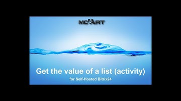 Get the value of a list (activity) for Self-Hosted Bitrix24