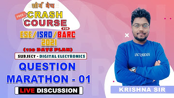 ESE ISRO BARC 2021 I DIGITAL ELECTRONICS I Question Marathon 01I Free Crash Course I Live @2pm