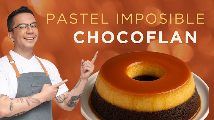 IMPOSSIBLE CAKE, two layers of MAGIC! CHOCOFLAN
