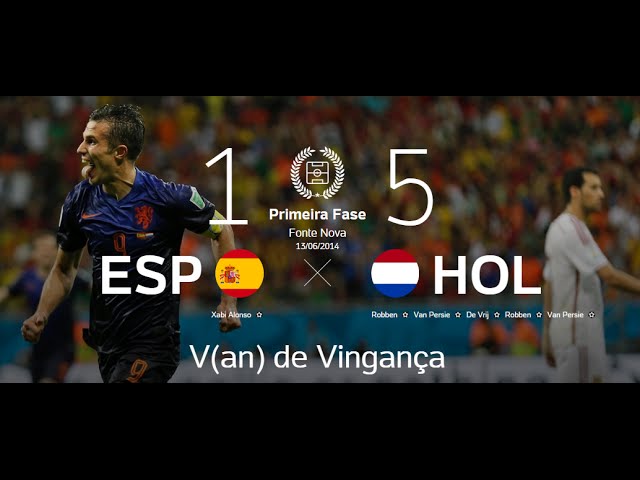 13/06/2014 - Holanda 5 x 1 Espanha - Três Pontos