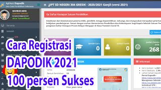 Cara Registrasi Dapodik 2021