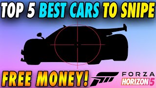 NEW Top 5 BEST Cars To Snipe in Forza Horizon 5 - MAKE 100M CR AN HOUR (2024!)