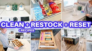 🏡 CLEAN WITH ME + ORGANIZE + HOUSE RESTOCK RESET | CLEANING MOTIVATION |JAMIE'S JOURNEY|SUNDAY RESET