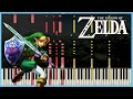The Legend of Zelda: Main Theme - Piano Duet [Synthesia + Sheets]