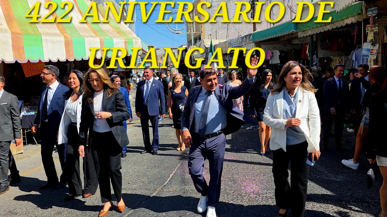 Desfile en #Uriangato del 422 Aniversario del fundó legal 