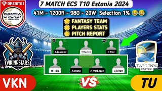 VKN vs TU Dream11 Prediction | TU vs VKN Dream11 Team | VKN vs TU Dream11 | TU vs VKN T10 Team