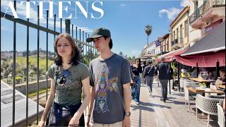 Athens Walk Under Acropolis Shadow | Adrianou | Apostolou Pavlou | Dionysiou Areopagitou