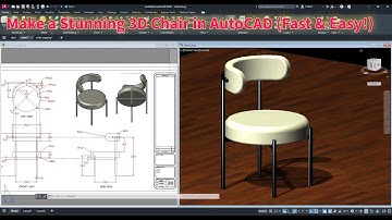 Maak een verbluffende 3D-stoel in AutoCAD (snel en eenvoudig!)