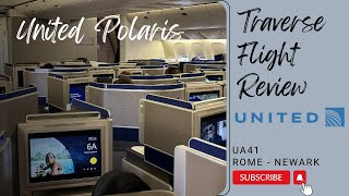 United Polaris Business Class Review B777 Rome  Newark