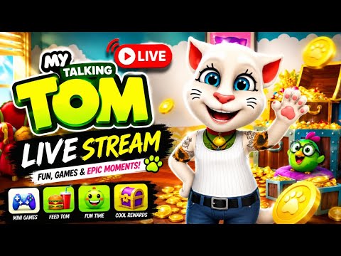 🔴 LIVE My Talking Tom Crazy Moments Gameplay Part 2 | #livestream #gaming #takingtom