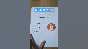 Division Tips and Tricks | Easy Division Tricks for Small Numbers 😎 #math #division