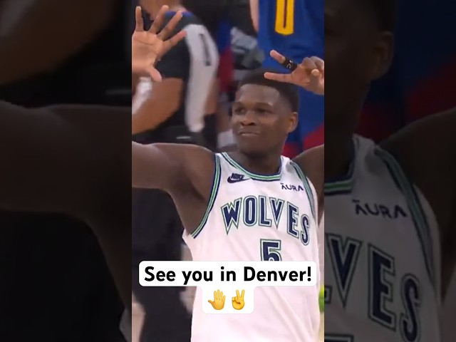 Anthony Edwards lets Timberwolves fans know that THERE WILL BE A GAME 7! 😤🔥| #Shorts