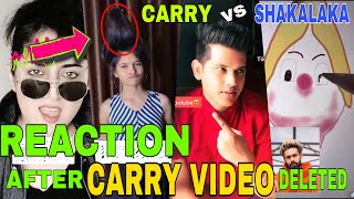 TikTokers Reaction on Carry Minati Video Deleted..!!! Funny | Youtube vs Tiktok...@CarryMinati