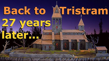 Tristram Cathedral 28mm scale Diorama tribute to Diablo 1 video game terrain building scenery model