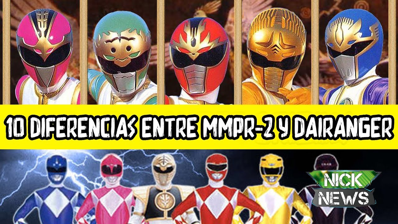 10 DIFERENCIAS ENTRE MIGHTY MORPHIN POWER RANGERS 2 Y GOSEI SENTAI DAIRANGER