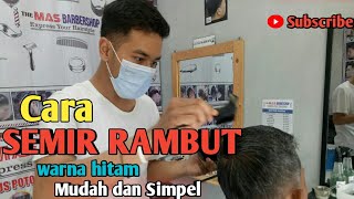 Cara Semir Rambut cowok | Tutorial semir Rambut Hitam | how to dye hair for beginners